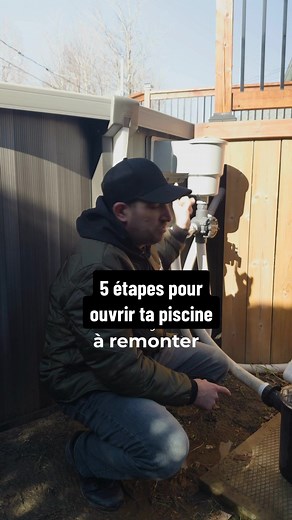 5 étapes pour ouvrir ta piscine. #ConseilsTrevi #trucsetconseils #piscine