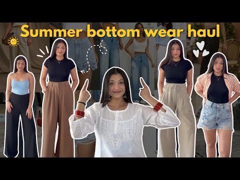 🌞 Summer Bottomwear Haul From Amazon Under Rs.699🌞Formal Pants/Palazzo/ Shorts and more |