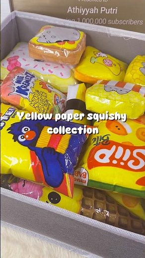 ASMR YELLOW PAPER SQUISHY COLLECTION