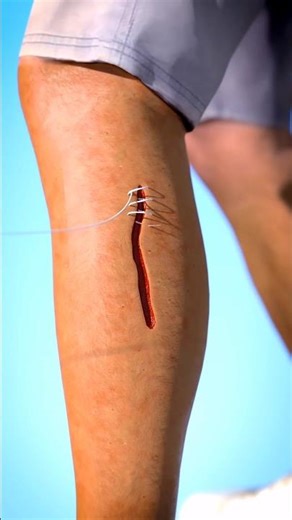 How Stitches Work Inside Your Body 😯 | Healing Process Explained #shorts #science #medical