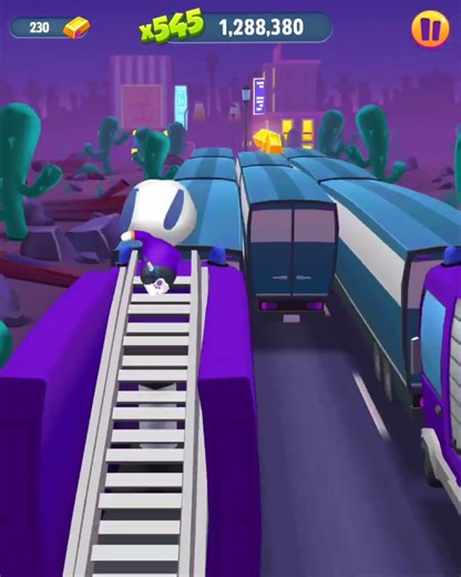 Talking Tom Gold Run Purple Talking Hank Runs in Las Vegas Funny Race Android Gameplay #Shorts