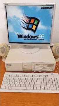 ✅Retro PC: This is 1995 year. HP Vectra VE 4/66 Starting Windows 95 ✅ #vintagecomputer #retropc