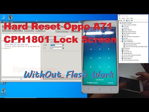 Tutorial Hard Reset Oppo A71 (CPH1801) 100% Work