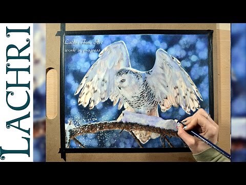 How to draw a blurry background in colored pencil - Demo w/ Lachri