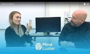 Mind Luster - Learn Academic Signing in American Sign Language ASL