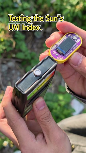 In sunlight, the UVI measured by the Solarmeter Model 6.5R is 0.6, while the ClariVora XY180 is 5.8.