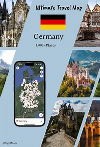 Germany Travel Map - Etsy Australia