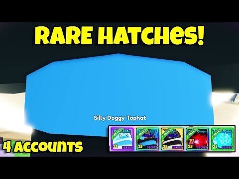 Hatched XL Secret and Silly Doggy Tophat in Bubble Gum Simulator Infinity!