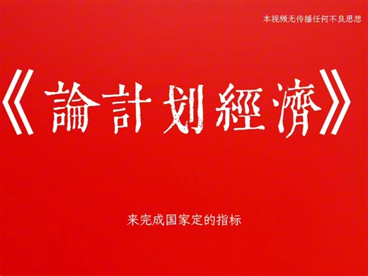 论计划经济😢