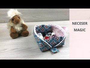 Magic pouch toiletry bag - with pattern