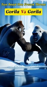 Fury on the Frozen Throne — #GorillaVsWhiteGorilla #IceLandBattle #FrozenClash