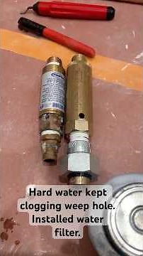 Trap primer replacement due to hard water #plumbingtime