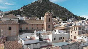 Beautiful shoots of Jaen - Spain focus on Jaen cathedral in Santa Maria Square. Flying with a drone to show the architecture and the city, shoots are done by day and night on Christmas period.