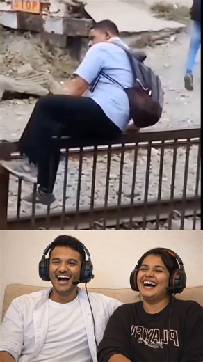 Usilai_couple on Instagram: "Reaction video 😂 #couple #reaction This reaction was not planned 😂🔥, Wendidn’t expect that to happen 😳 Our faces say everything 🤣 When the video hits harder than expected 🎧 Reaction + Headset Vibe Headphones on 🎧 emotions activated Watching this with full concentration 👀🎧 Sound ON for the real reaction 🔊🔥 This deserves headphones 🎶😲 #reactionvideo #usilaicouple #viral"