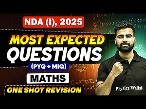 Maths Marathon For NDA-1, 2025 Exam | NDA Maths One Shot | The Last Fist | NDA 1 2025 | NDA Maths