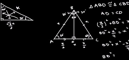 Special right triangles proof (part 1)