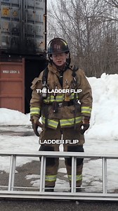 The ladder flip, demonstrated by Everyday Heroes Fitness 🔥 Have a go-to fireground technique you’d like us to share? Tag us for the chance to be featured next. | Leary Firefighters Foundation