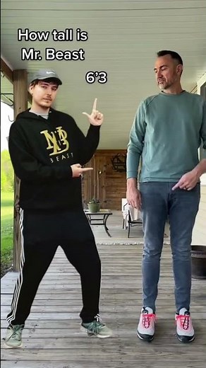 How tall is Mr.Beast? Taller than you think #tall #mrbeast