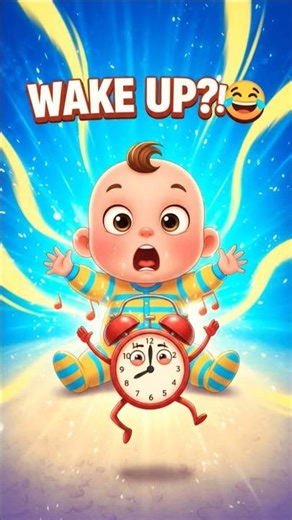 Dancing Alarm Clock?! 😱⏰ | Funny Baby Cartoon Short #shorts