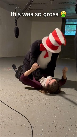 Filming the cat in the hat horror movie was wild