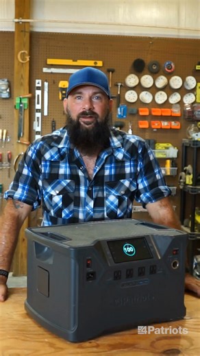 The Patriot Power Generator 2500X is the newest and biggest addition to the 4Patriot solar generator arsenal. It offers no-fume indoor safe use with a 100 watt solar panel for free solar charging. 🔥 40% more battery life 🚀 Recharges 2X faster 🔌 Comes with 10 outlets 🔋 Powers stuff like fridges, microwaves & CPAPs 🌟 Uses Pass-Through Technology The best time to find a solution is before you have a problem! | 4Patriots