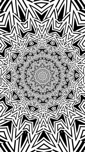 A Looping Pattern | Black & White Optical Illusion | #mindbending #trippy