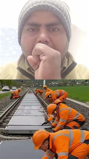 Indian Railways का बड़ा कदम 🚆 पटरी के ऊपर Solar Panel Project#train#shorts#railwaystation#solar