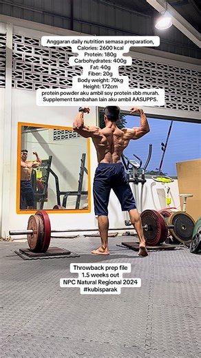 Throwback prep file, utk preparation aku lebih kepada calorie maintenance, roger🫡🙏 #binabadan #gymtok #naturalbodybuilding #protein #musclerecovery