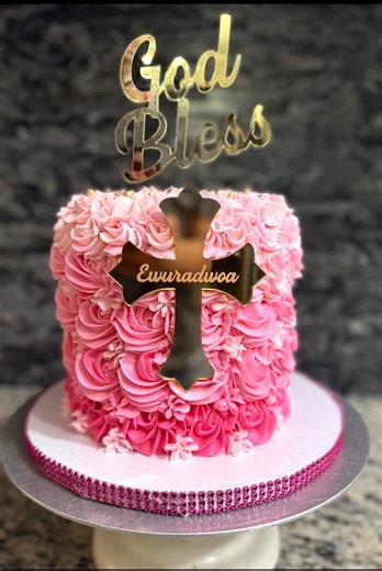 God Bless Personalized Name Cross Cake Topper, Acrylic, Various Sizes - Etsy