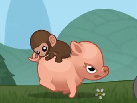Baby Monkey (Going Backwards on a Pig): The Game