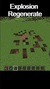 Minecraft But Explosion Are Regenerate