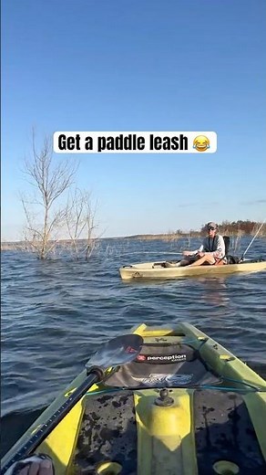 Kayak fishing tips… like don’t lose your paddle 😂 #fishingvideo #fishing #bassfishing #kayakfishing