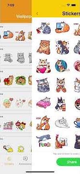 😻 Cute Cat Sticker and wallpaper app 🐾 | #ios