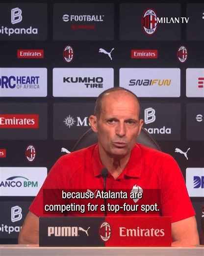 179K views · 3.5K reactions |  Allegri's words ahead of the Atalanta match:  The schedule ‍♀ Leão  Consistency | AC Milan | Facebook