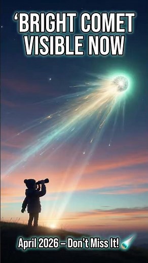Bright Comet Visible Right Now in April 2026 – Don’t Miss It! ☄️