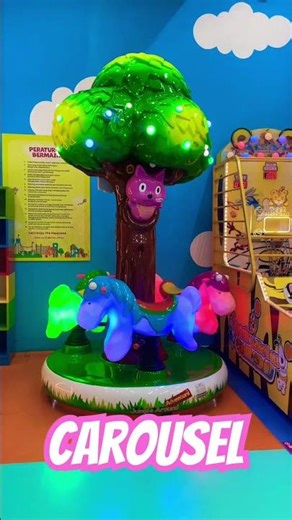 Unicorn carousel horse ride #cute #funny