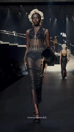Anok Yai for Dolce & Gabbana Spring Summer 2025 Runway Show