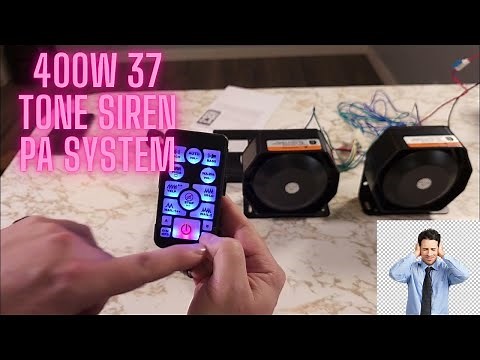 "Siren Sound Off: Unleash the Power of the BooYu 400W 37 Tones Emergency Warning Horn PA System!"