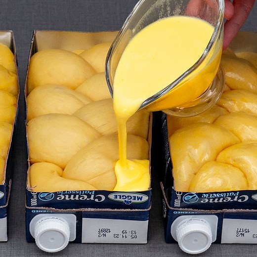 The new Japanese trick that conquers the world! I eat them instead of bread Ingredients: warm milk: 220 ml (7.4 fl oz) condensed milk: 20 g (0.7 oz) dried yeast: 10 g (0.4 oz) melted butter: 70 g (2.5 oz) eggs: 2 pc mayonnaise: 20 g (0.7 oz) flour: 700 g (25 oz) salt: 10 g (0.4 oz) baking powder: 10 g (0.4 oz) cottage cheese: 200 g (7.1 oz) sugar: 20 g (0.7 oz) butter: 100 g (3.5 oz) sugar: 50 g (1.8 oz) flour: 200 g (7.1 oz) raisins: 30 g (1.1 oz) yolk: 1 pc milk: 20 ml (0.7 fl oz) eggs: 1 pc s