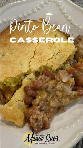 Quick and easy Pinto Bean Casserole, Easy and delicious bean casserole dinner, Easy dinner recipe