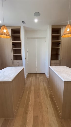 Island Custom Cabinetry on Instagram: "A custom closet that feels like a breath of fresh air—light, warm, perfectly organized. #islandcustomcabinetry #customcloset #elcid #westpalmbeach #organization #luxurycloset #closetdesign #interiordesign @eggernorthamerica @sarahilmerinteriors"