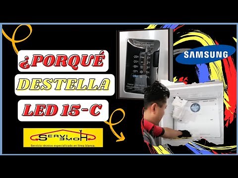 Refrigerador samsung Rt38 destella led -15c como resolver problema y que significa