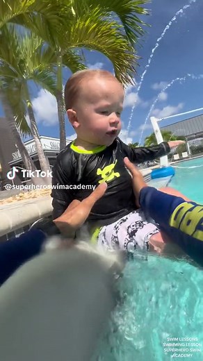 He’s like of course im ready 😂🤣 #swimlessons | baby swimming
