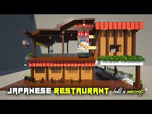 The Most detailed JAPANESE Restaurant in Minecraft