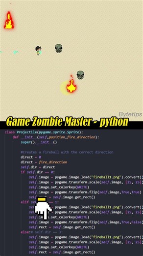 Làm Game Zombie Master bằng Python #python #pygame #shorts