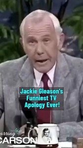Jackie Gleason's Funniest TV Apology Ever! #comedylegend #thetonightshow #johnnycarson | Maquill-arte