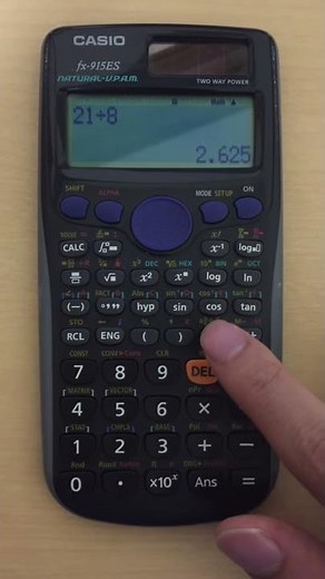 CASIO fx-915ES 関数電卓 分数の計算