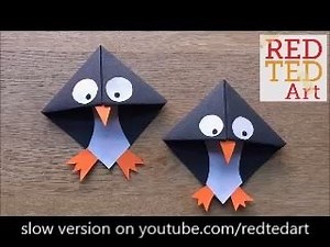 25K views · 1.2K reactions | Yep.. our love affair with Corner Bookmarks continues.. check out these Easy Penguin Bookmarks SLOW VERSION https://www.youtube.com/user/redtedart/UCjjRFKvjpU1L1eDmfBWcqig?sub_confirmation=1 | Red Ted Art | Facebook