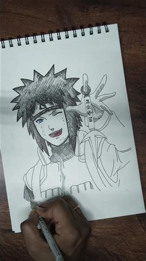 Naruto series(Minato)#drawing #animeart #art #shorts #naruto #narutoshippuden #minato#narutodrawing