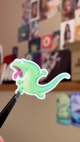 Matte Waterproof Lizard Sticker - Etsy